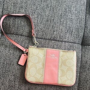 Coach Pink Vintage Wristlet